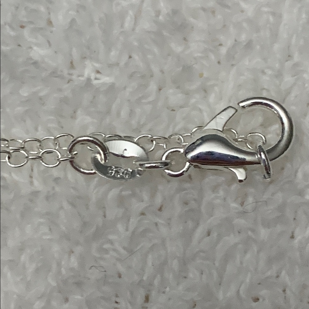 Silver Heart Pendant Necklace 925 - Picture 5 of 7